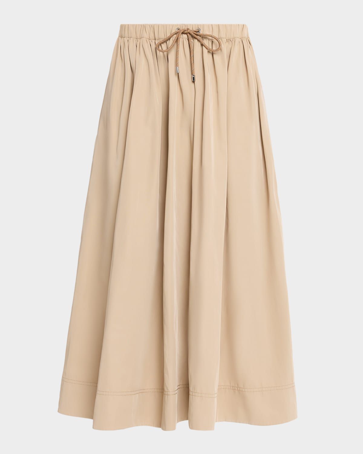 Bates Drawstring Midi Skirt