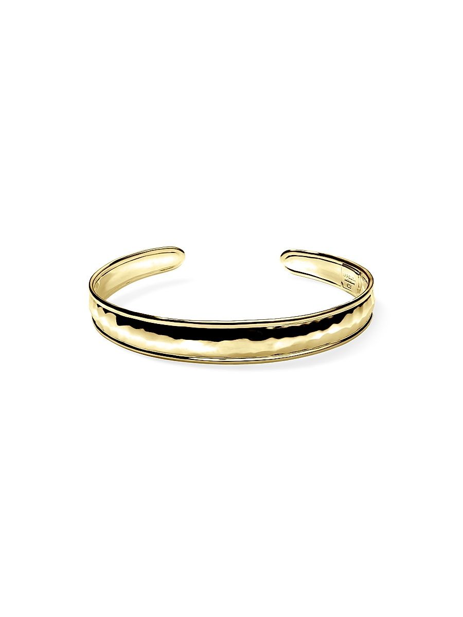 Women's Goddess 18K Yellow Gold Thin Tapered Cuff - Yellow Gold