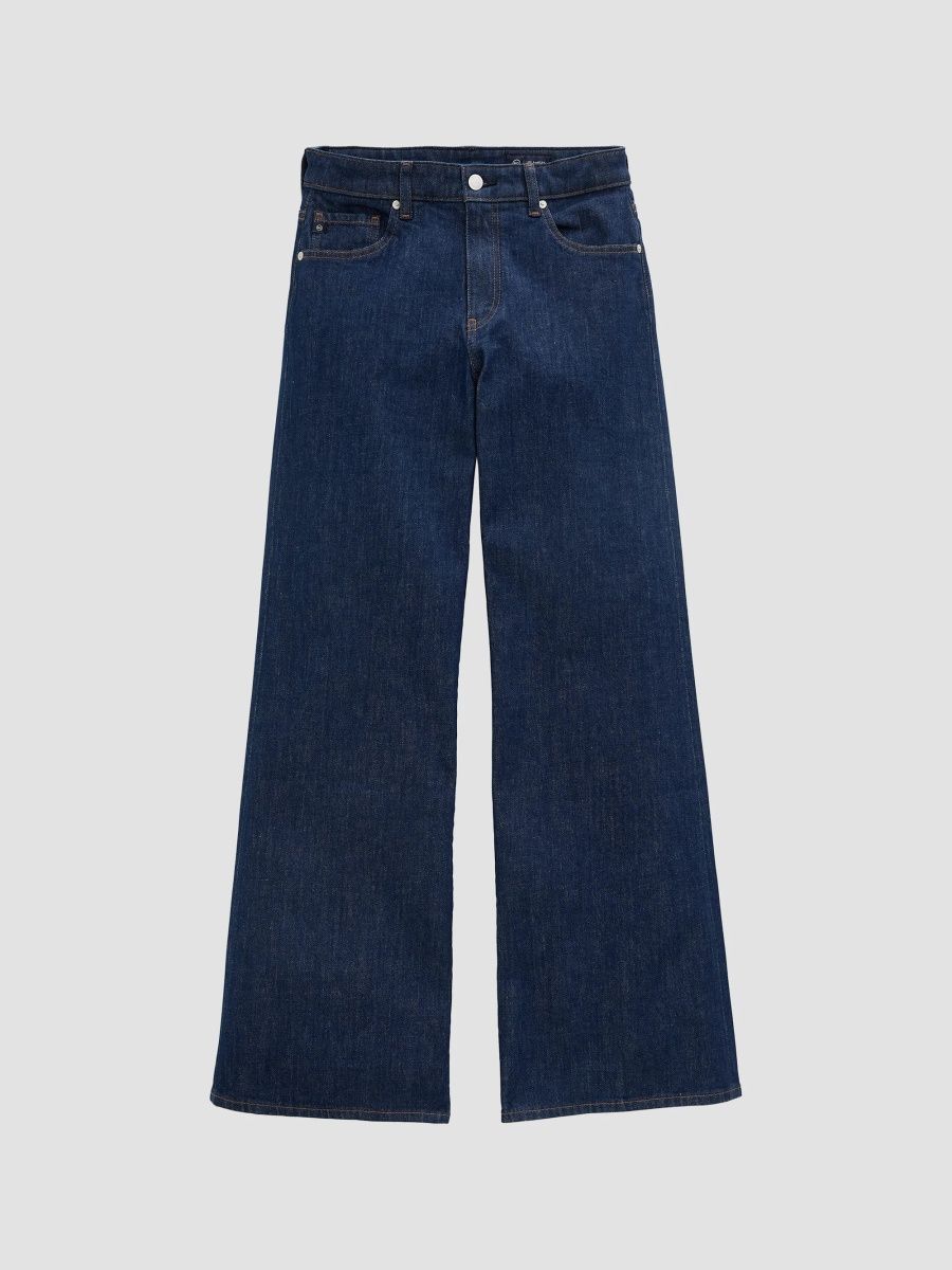 AG Jeans Women's Saige Denim High-Rise Wide-Leg Jeans - Azura - Size 24