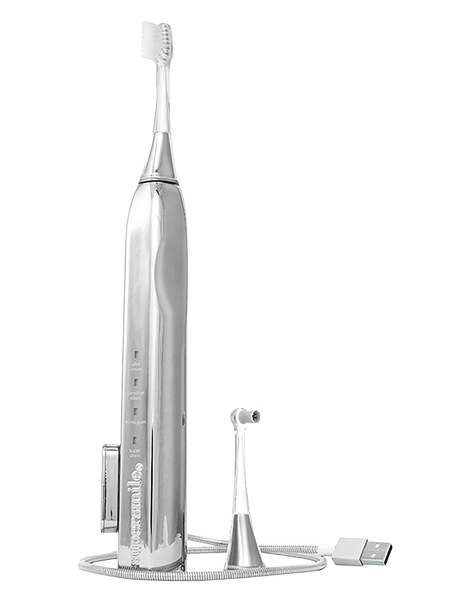 Zina45 Sonic Pulse Toothbrush - Chrome Silver