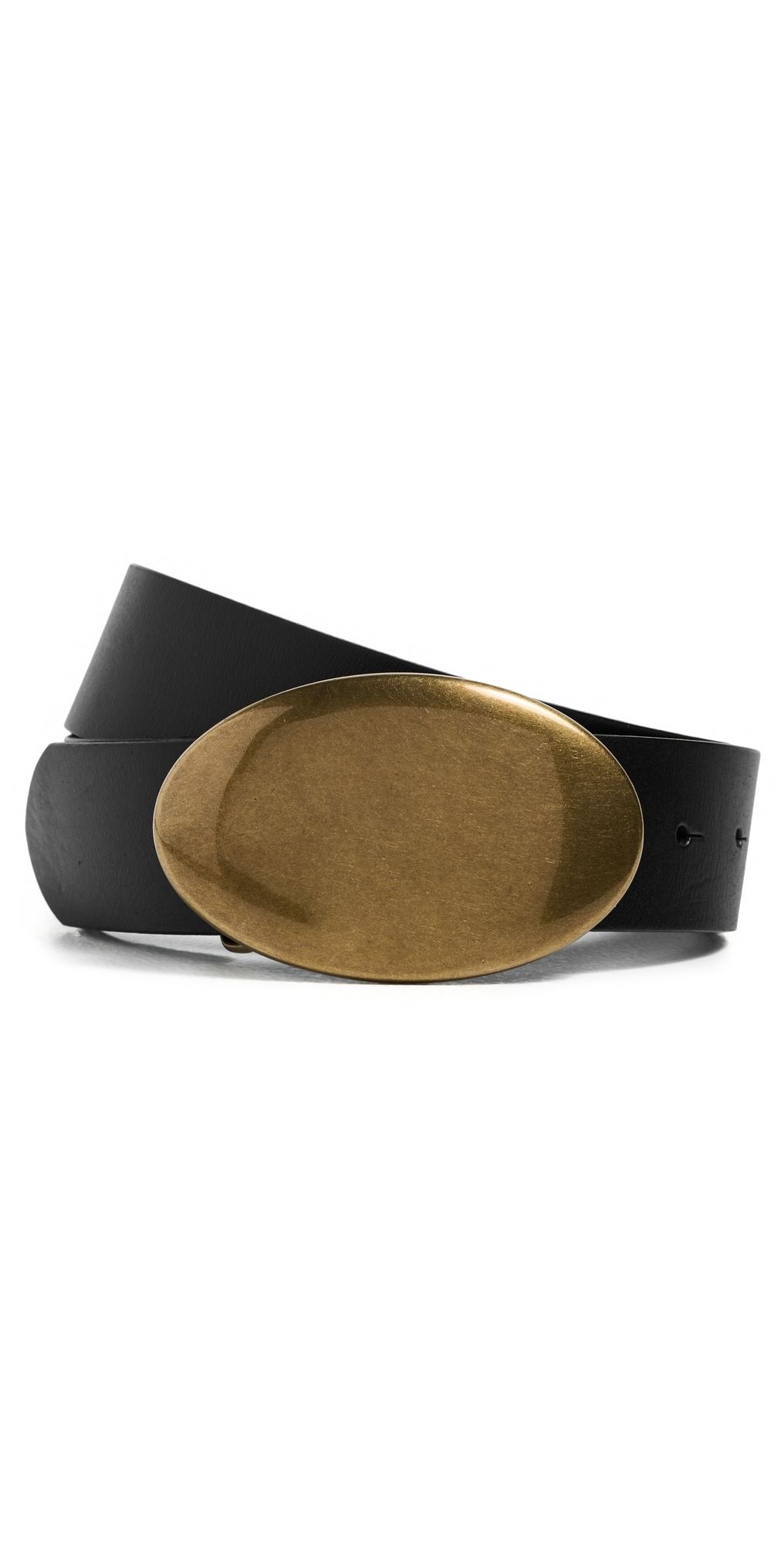 Madewell Oval-Buckle Belt True Black XL