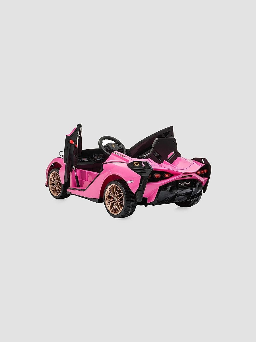 Best Ride on Cars Unisex Little Kid's Lamborghini Sian 12V Car - Pink