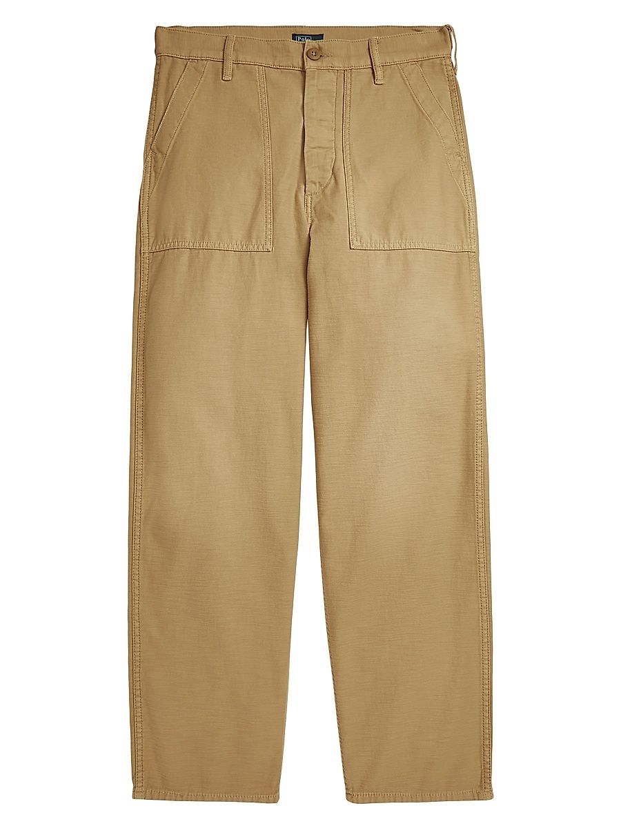 Women's Ricky Cotton Sateen Wide-Leg Pants - Khaki - Size 8