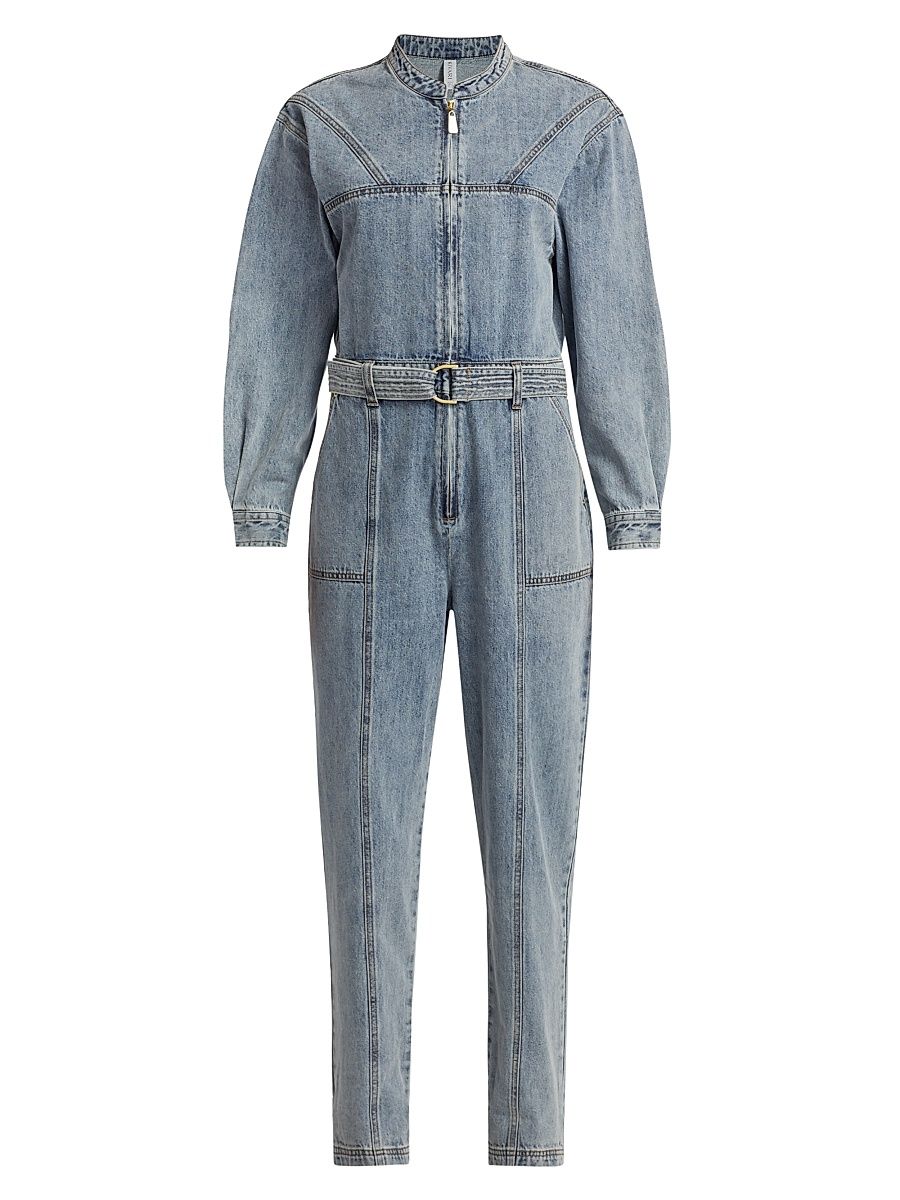 Women's Jimmy Denim Boilersuit - Light Blue - Size 2