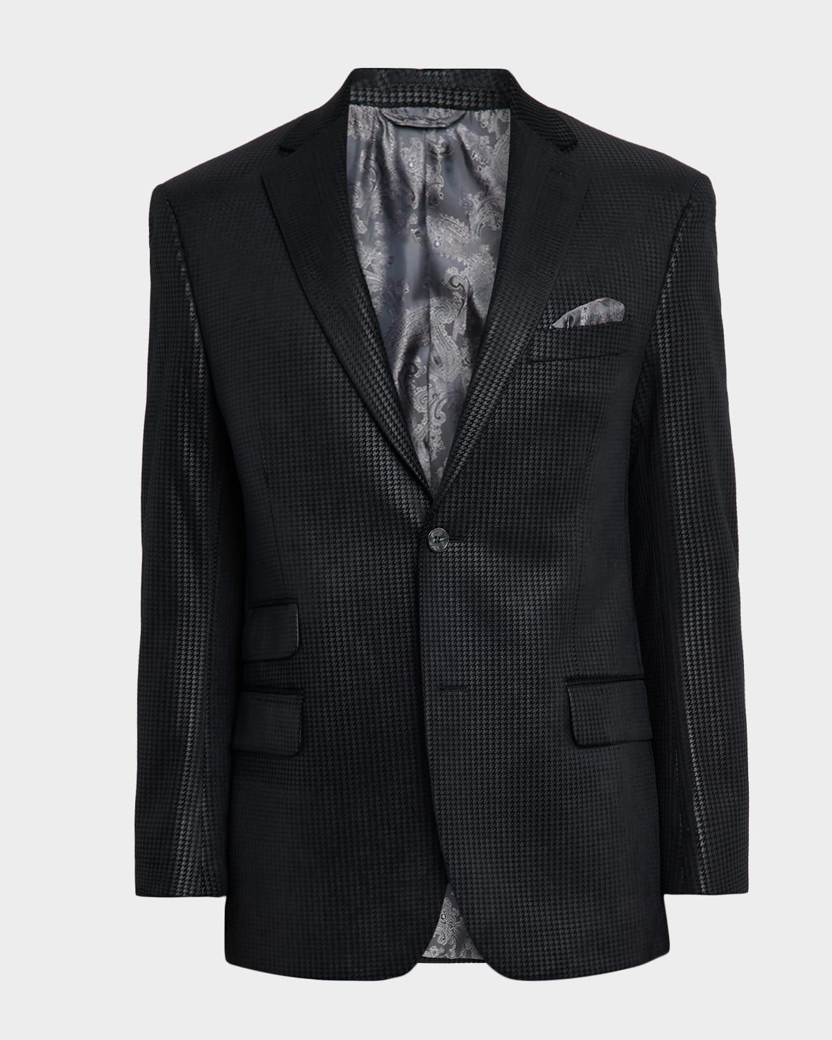 Men & apos;s Colden Velvet Houndstooth Blazer
