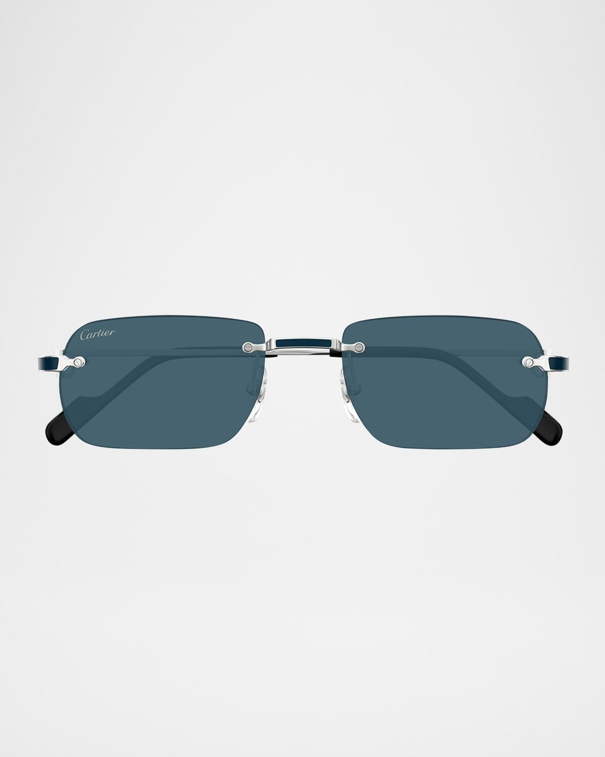 Men & apos;s Nylon and Metal Oval Sunglasses