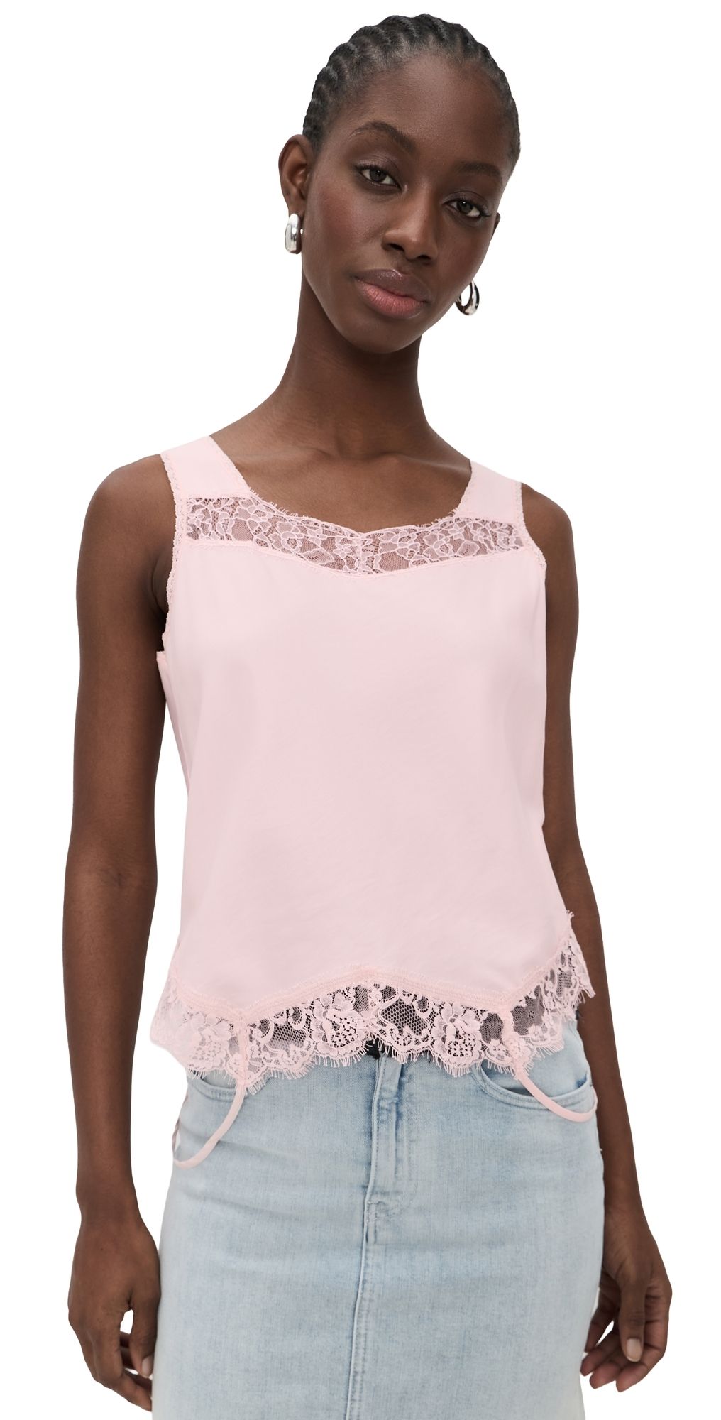MM6 Maison Margiela Lace Top Pink 42