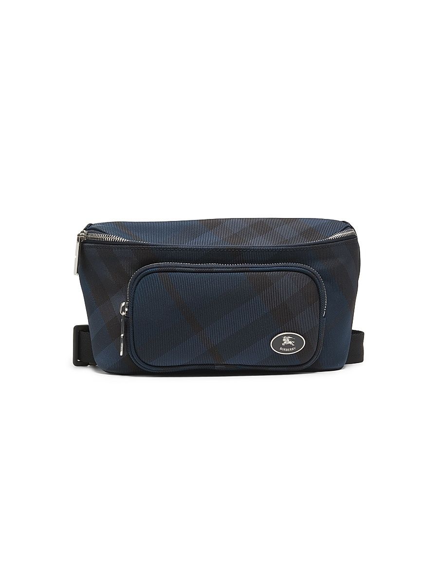 Men's Grid Belt Bag - Navy
