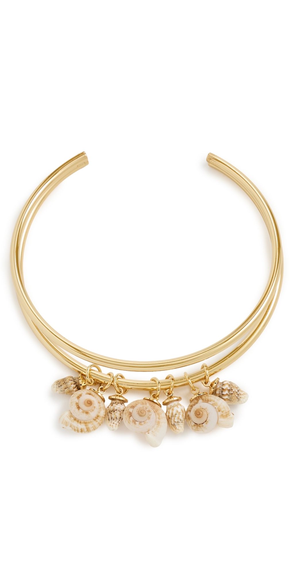 Logan Tay Gold Shell Choker Gold One Size