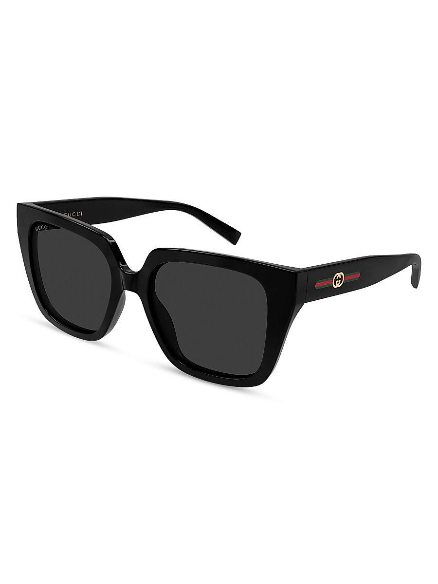 Women's Gucci Lines 54MM Butterfly Sunglasses - Black