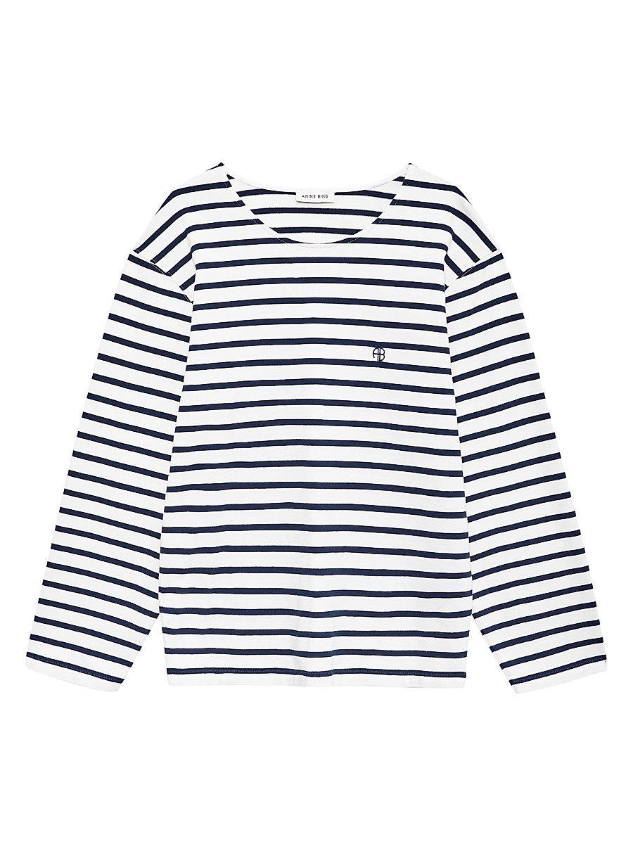 Women's Newton Stripe Relaxed-Fit T-Shirt - Size XS