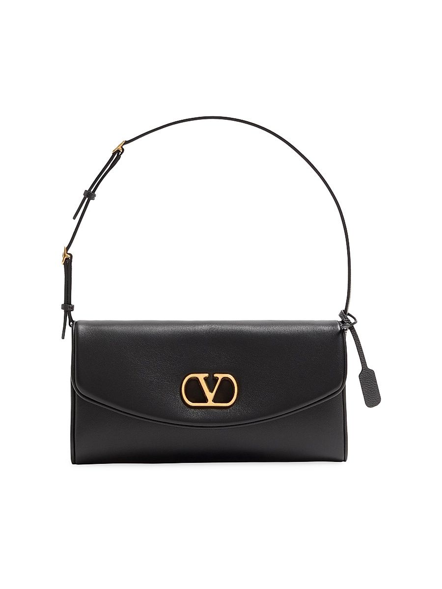 Women's DeVain Small Nappa Shoulder Bag - Black