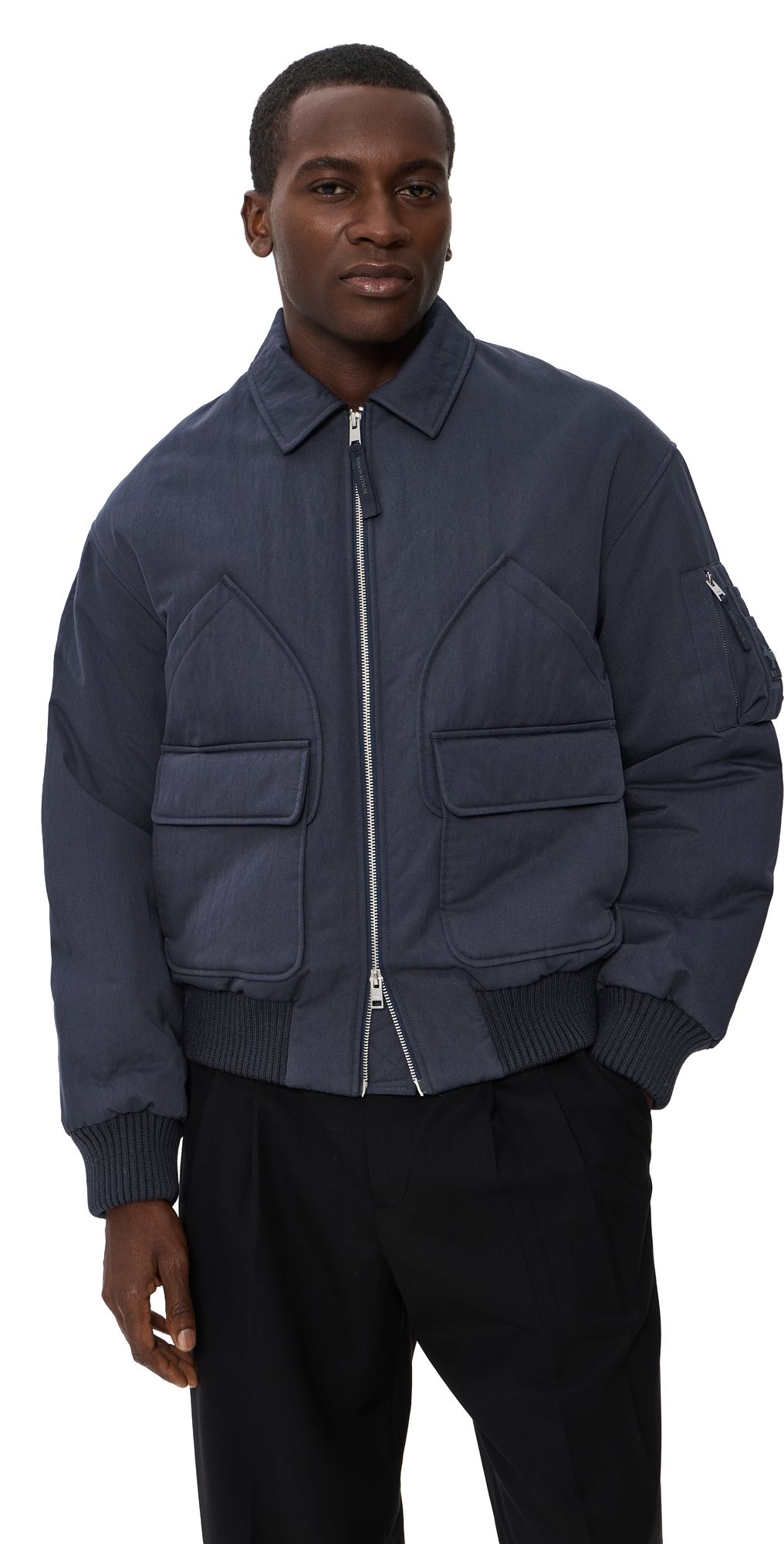 Maison Kitsuné Bomber Jacket Classic Navy S