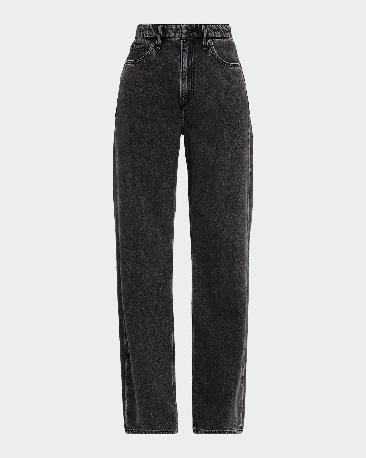 Featherweight Logan Mid-Rise Wide Jeans