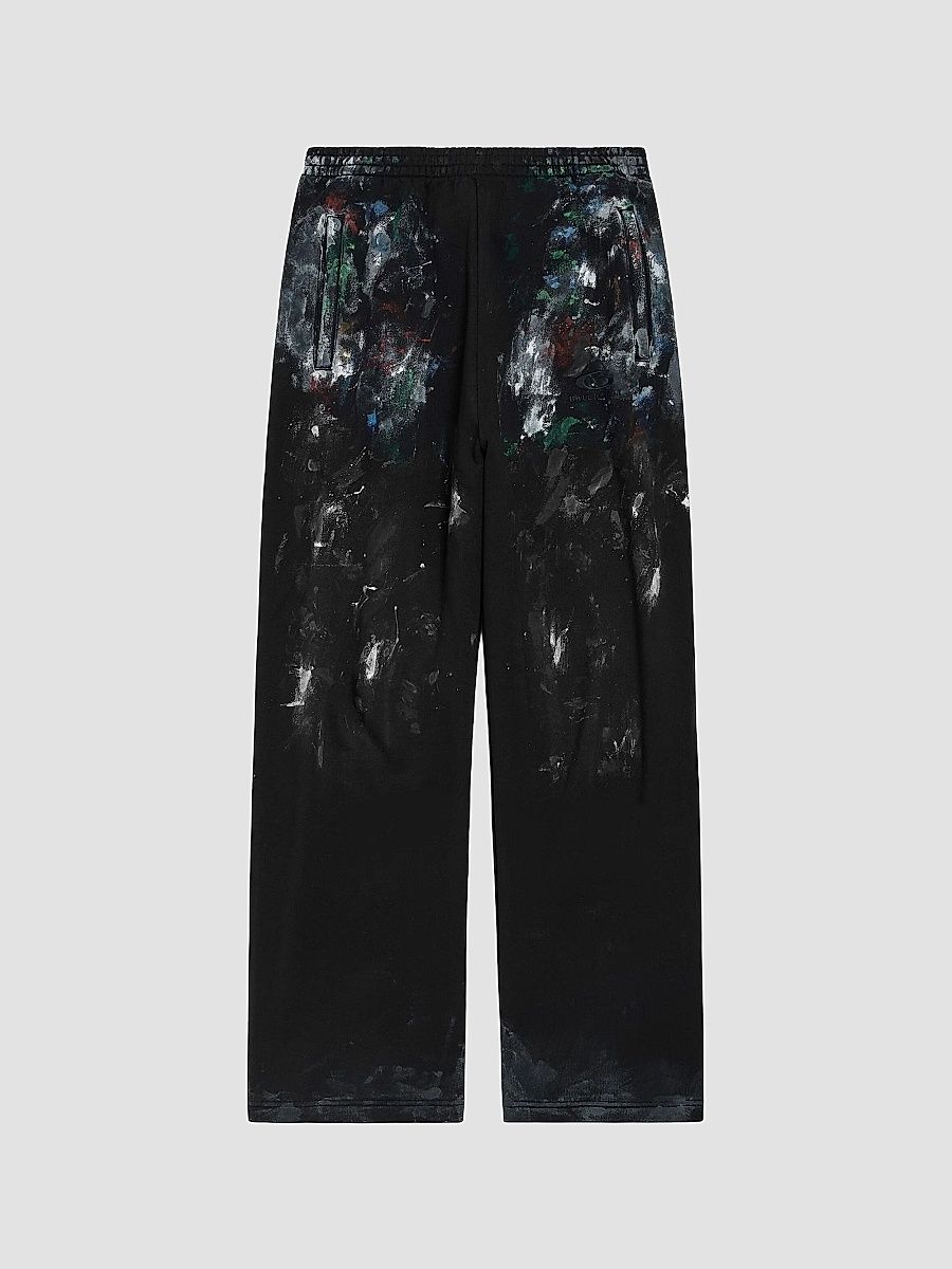 Balenciaga Men's Painter's Shirt Baggy Sweatpants - Black - Size XL