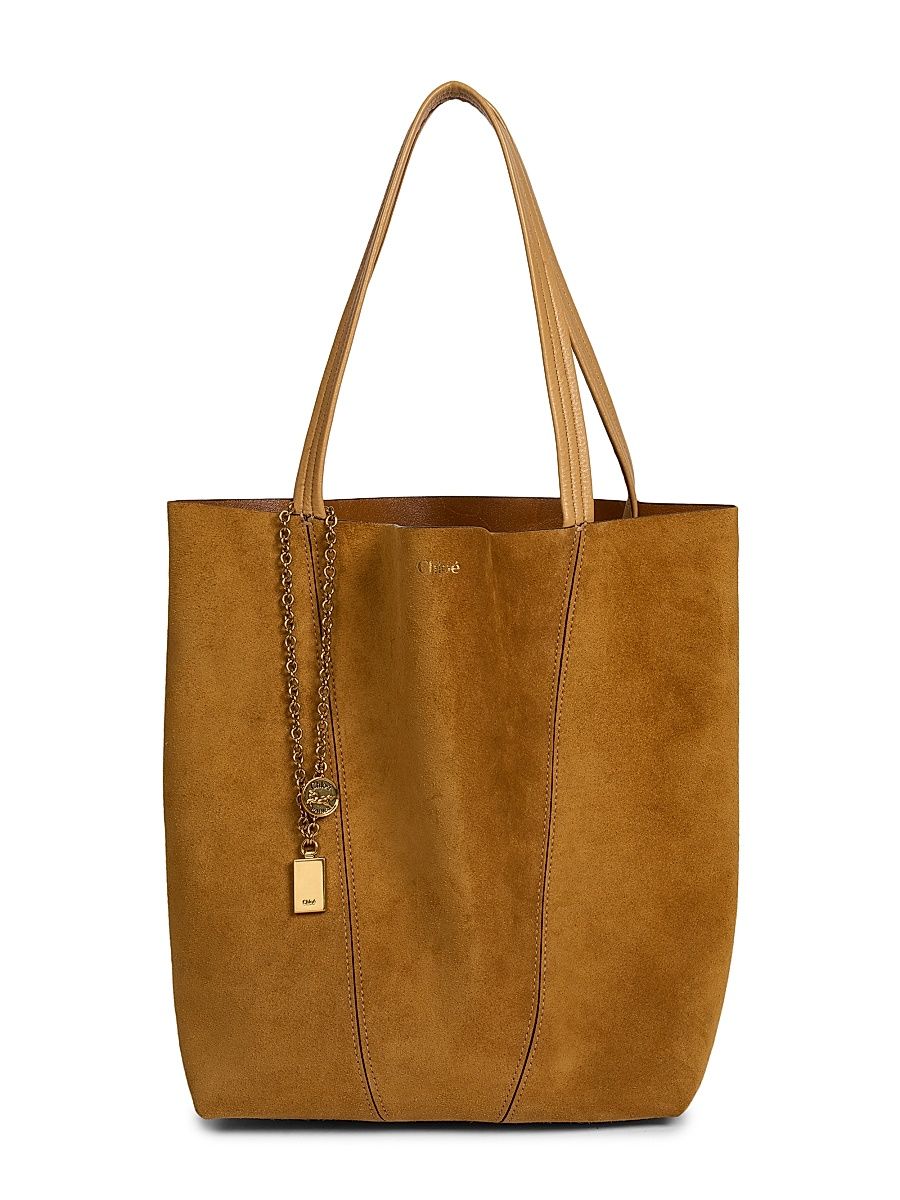 Women's Spin Suede Tote Bag - Bleached Brown