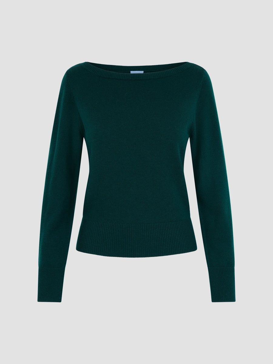 Hill House Home Women's The Amelia Sweater - Pine Green - Size XXS