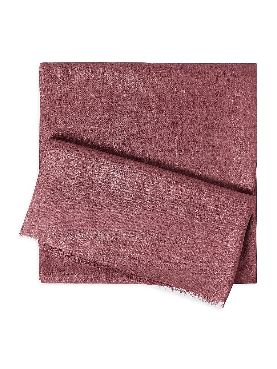 Women's Cashmere and Silk Scarf - Purple