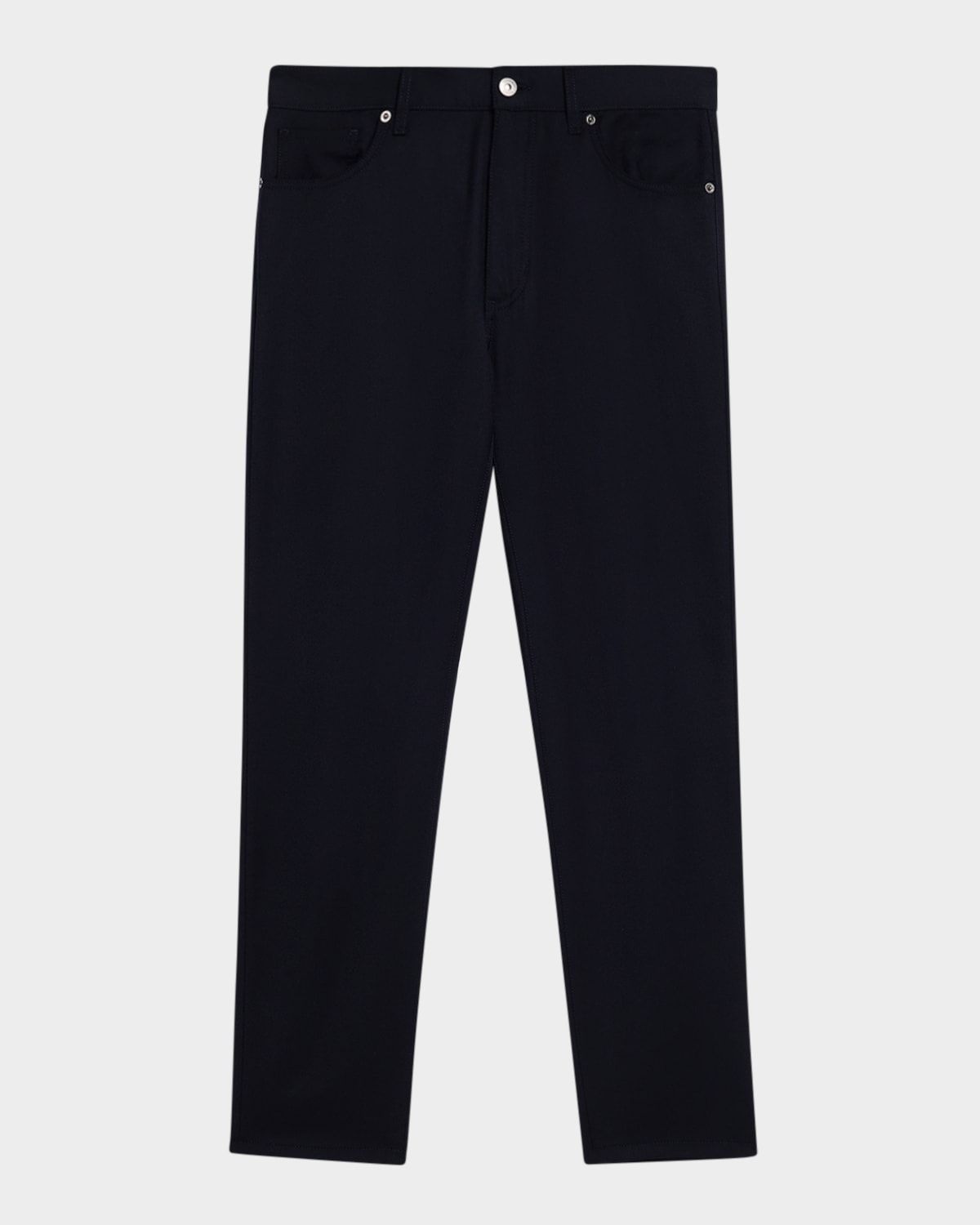 Men & apos;s Wool Straight Fit Five-Pocket Pants
