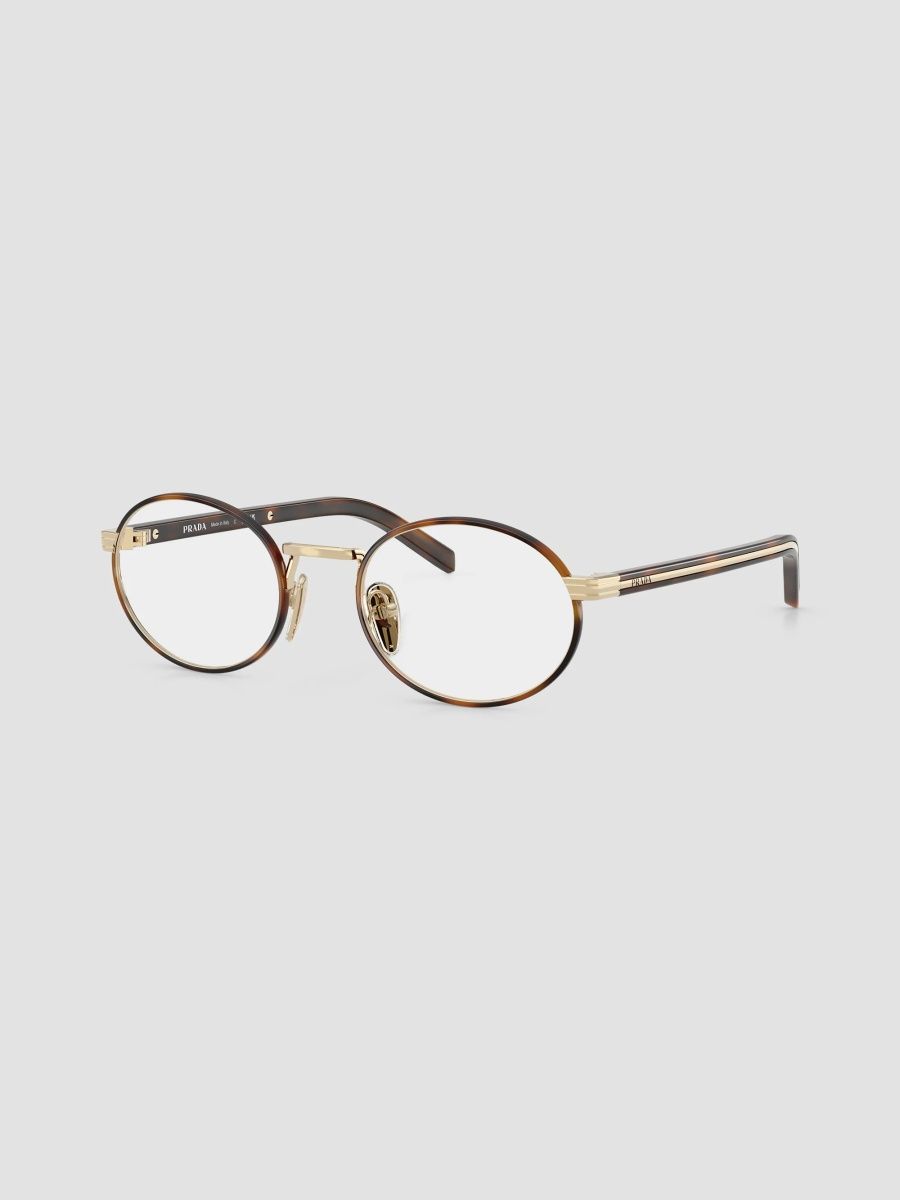 Prada Women's 52MM Oval Eyeglasses - Gold