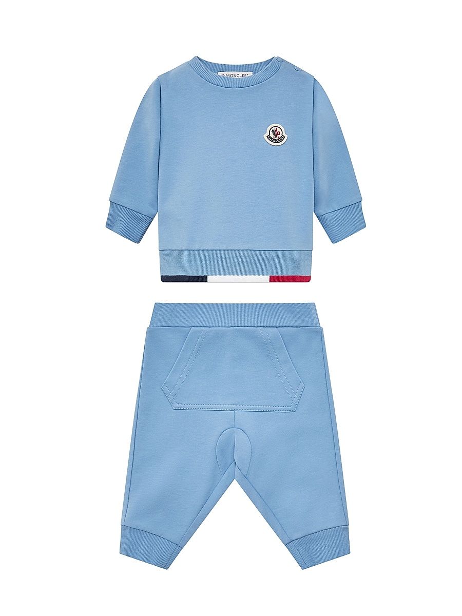 Baby Boy's & Little Boy's Sweatsuit Set in Cotton - Light Blue - Size 2