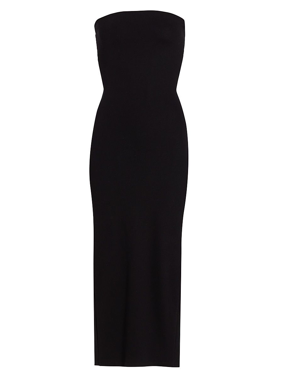 Women's Rio Bandeau Knit Midi-Dress - Black - Size XL