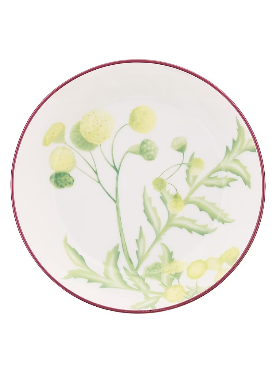 Florenza Porcelain Tea Saucer - Green White