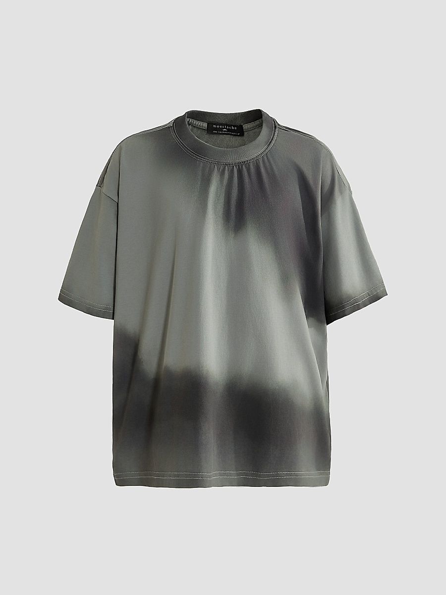 Boy's Gradient Tie Dye T-Shirt - Grey - Size 16