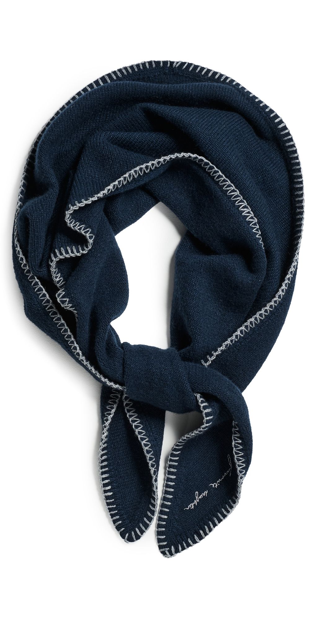 Favorite Daughter The Stitched Triangle Scarf Midnight/Grey One Size