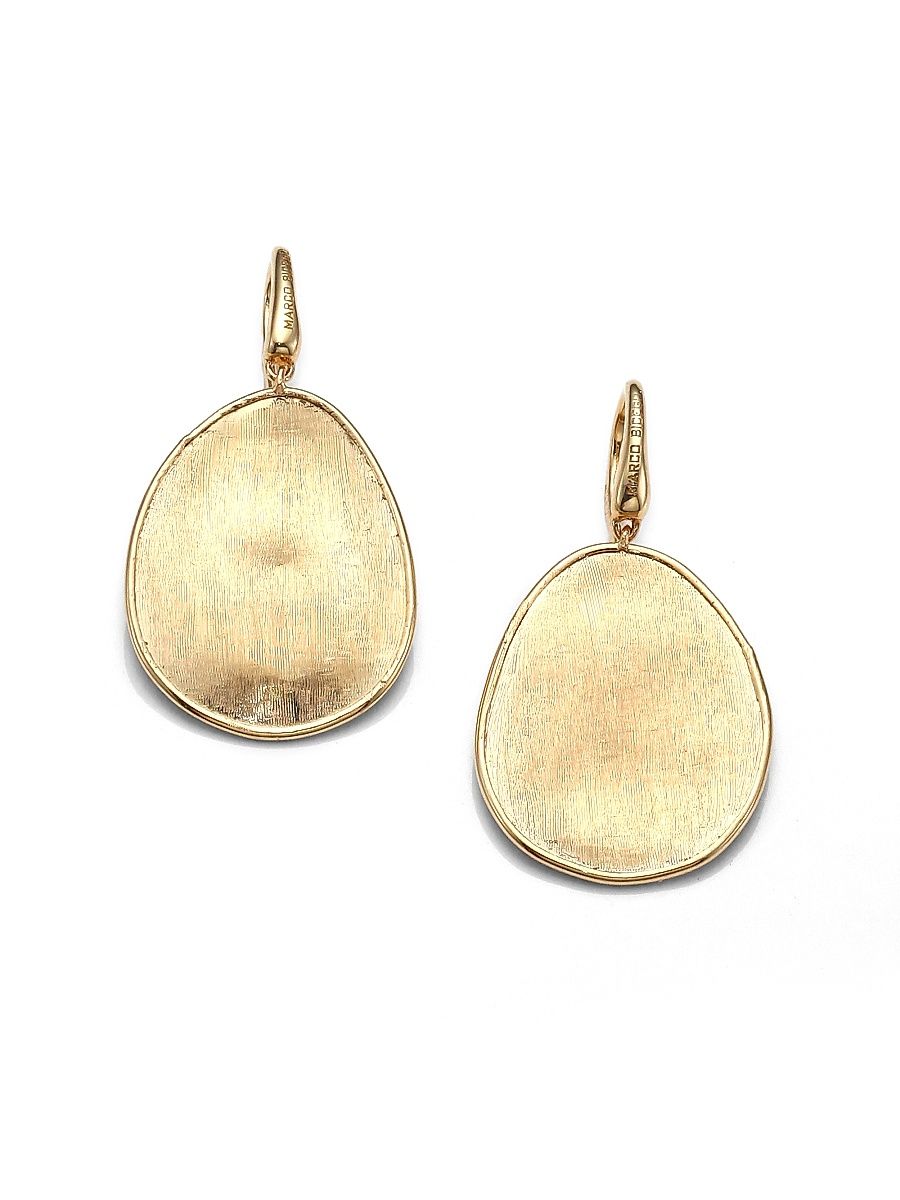Women's Lunaria 18K Yellow Gold Drop Earrings - Gold