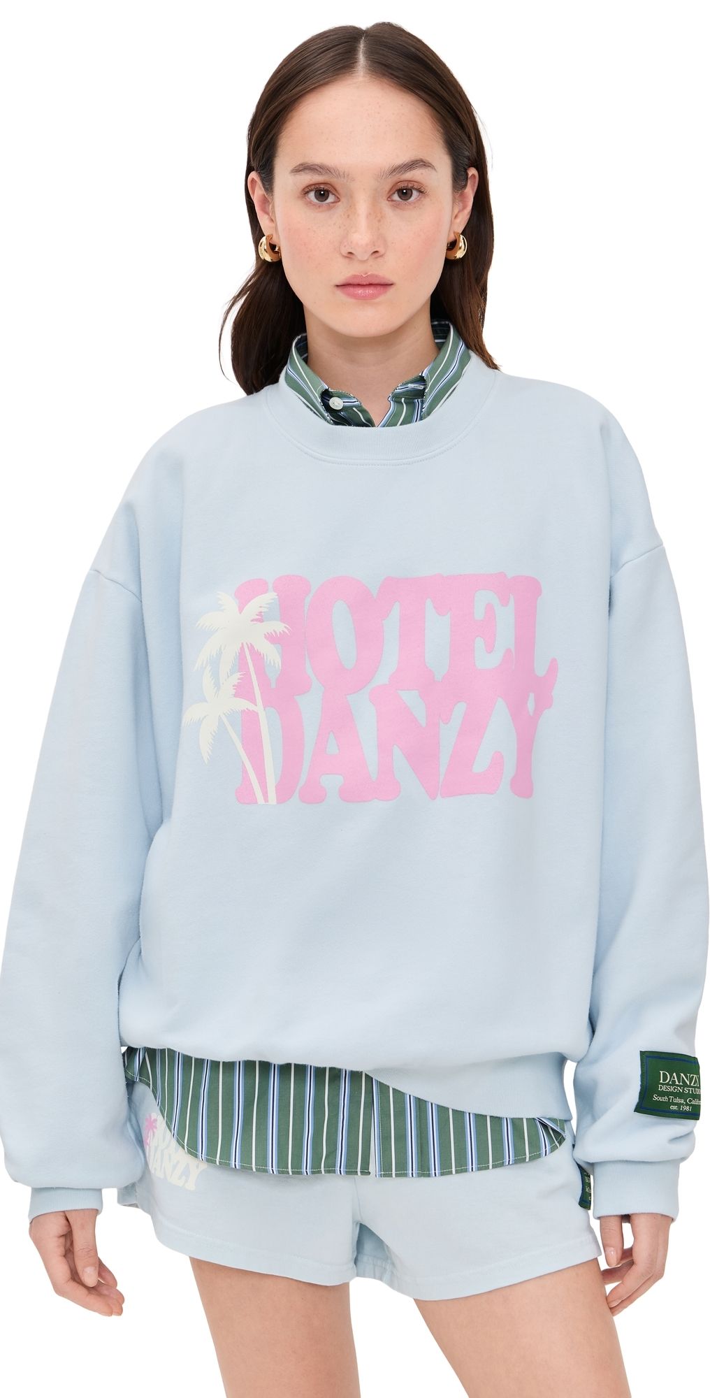 DANZY Crew Sweatshirt Blue XS