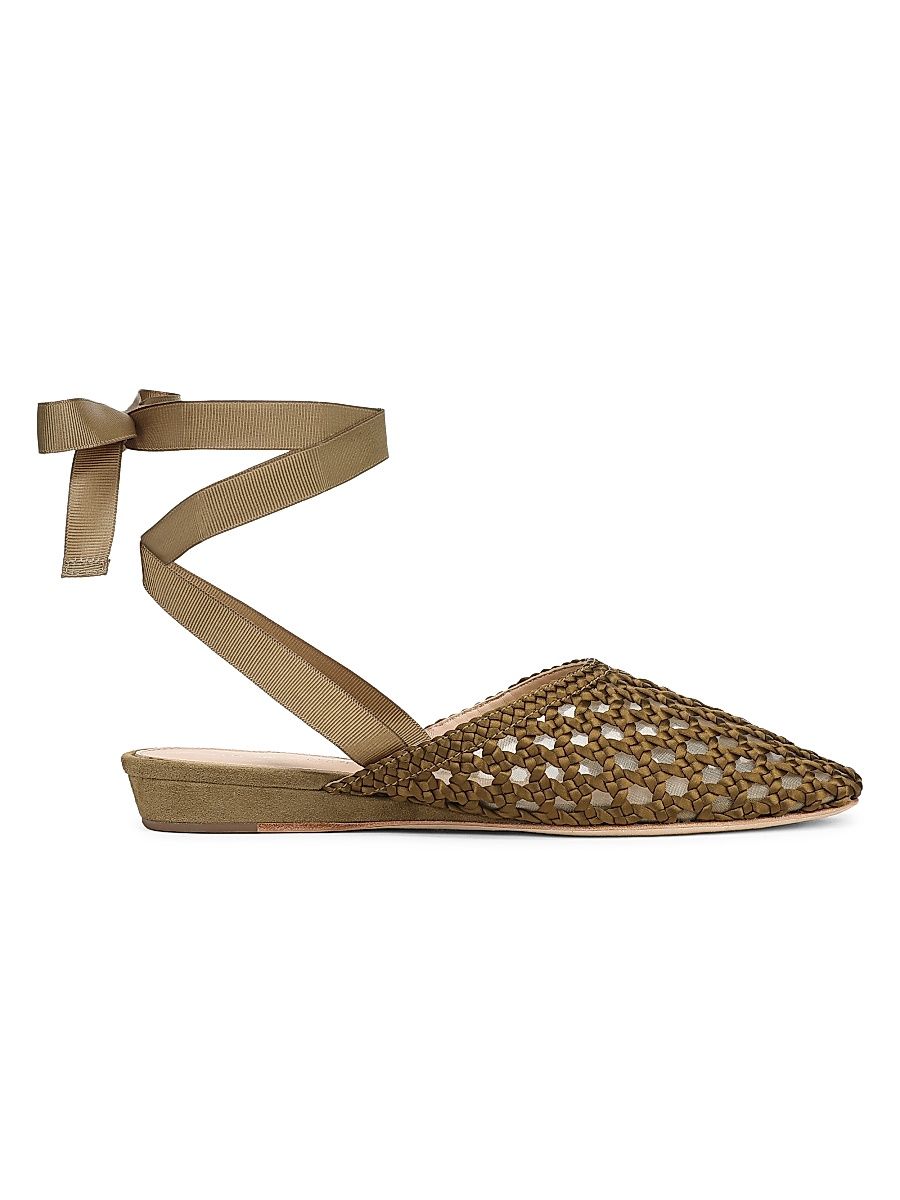 Women's Malia Satin Mules - Fennel Green - Size 6
