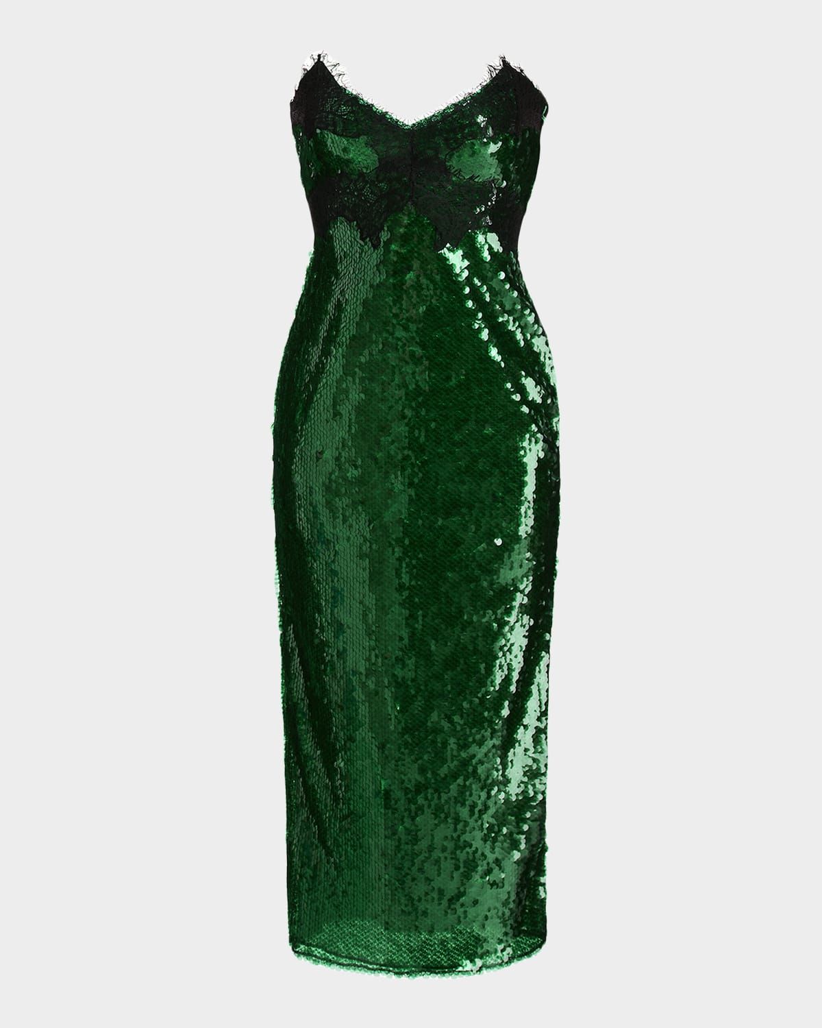 Ellen Strapless Sequin Midi Dress