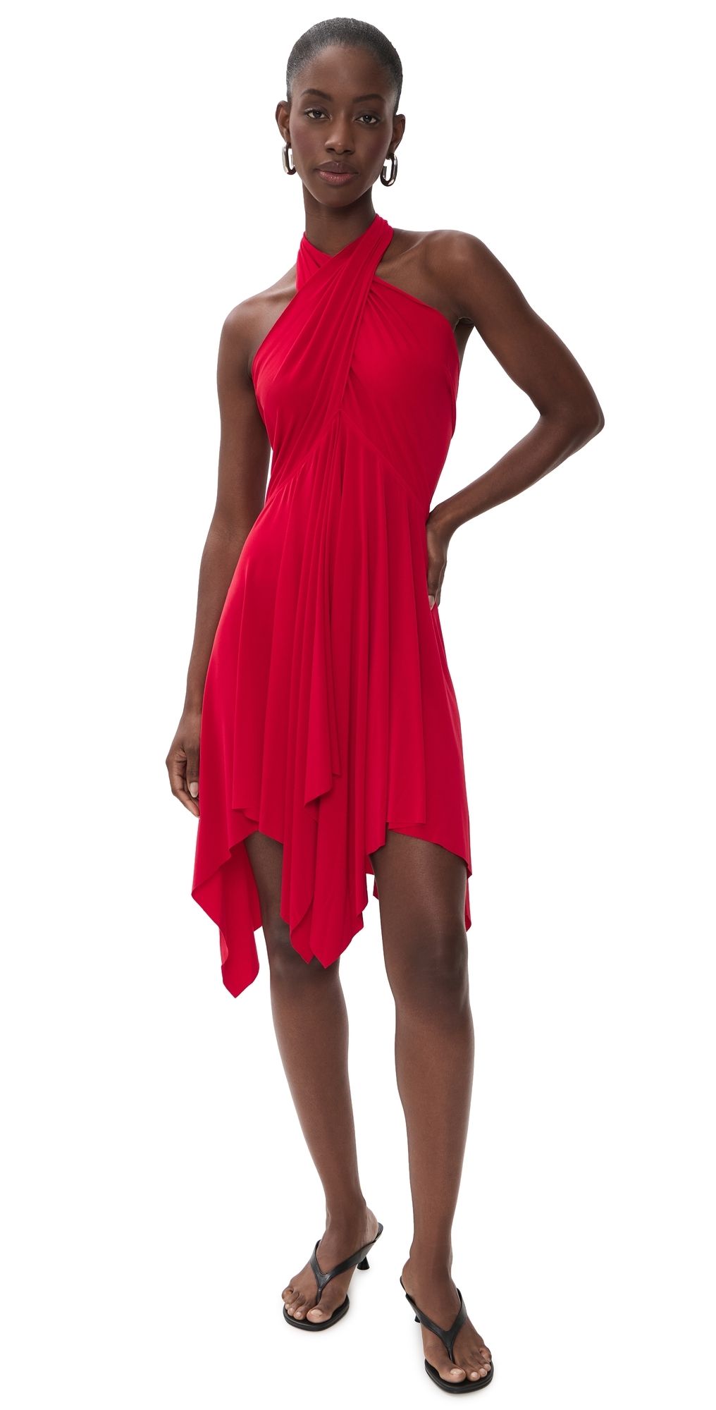 Norma Kamali Convertible Dress Tiger Red XL