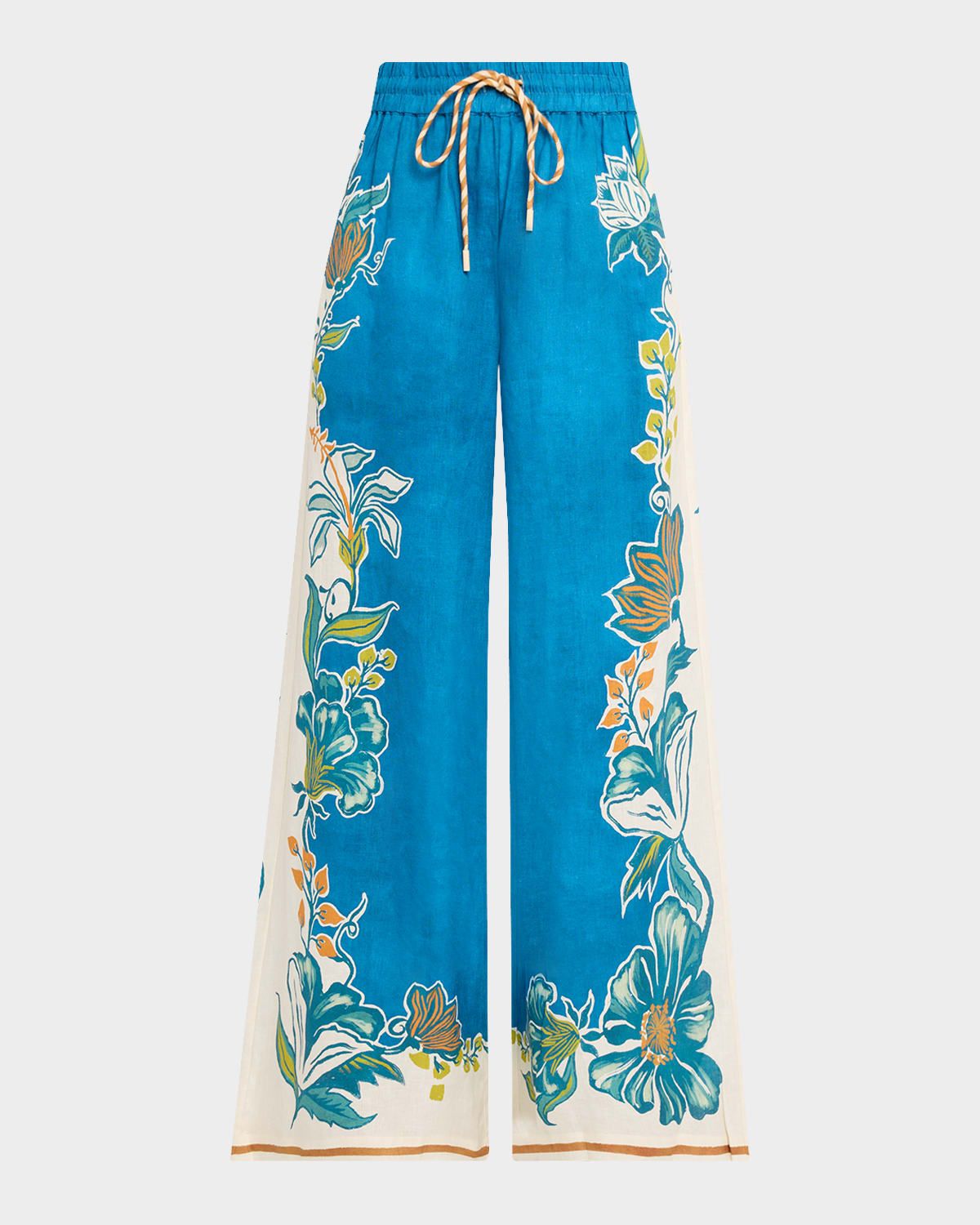 Luda Linen Wide-Leg Pants