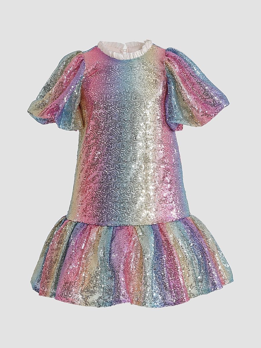 Little Girl's & Girl's Aurenna Dress - Rainbow - Size 10