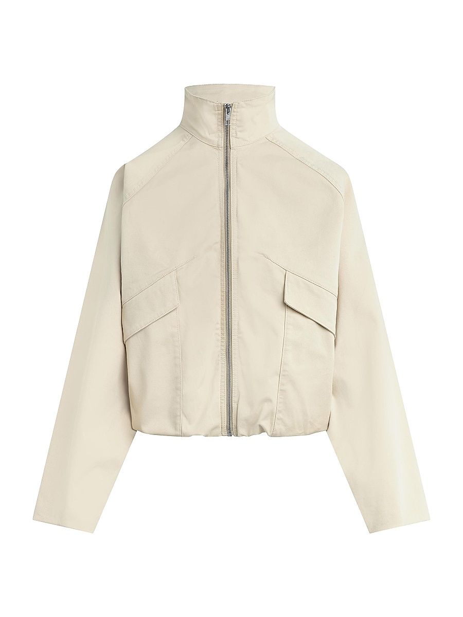 Women's The Zip Bubble Jacket - Stone - Size Large