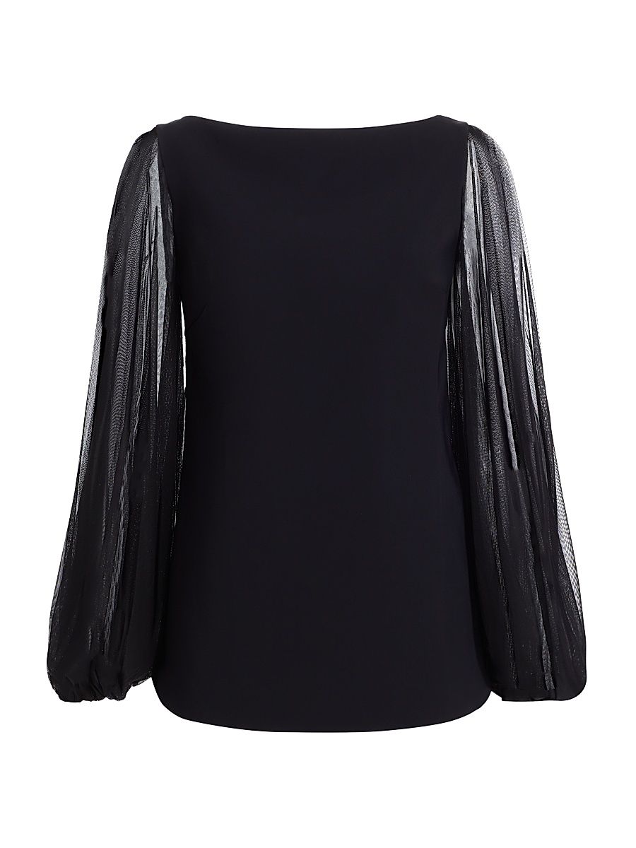 Women's Shanti Illusion Top - Black - Size 4