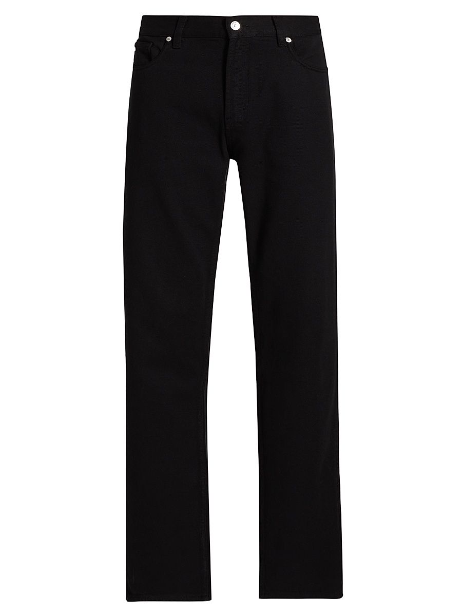 Men's Five-Pocket Straight-Leg Pants - Black - Size 32