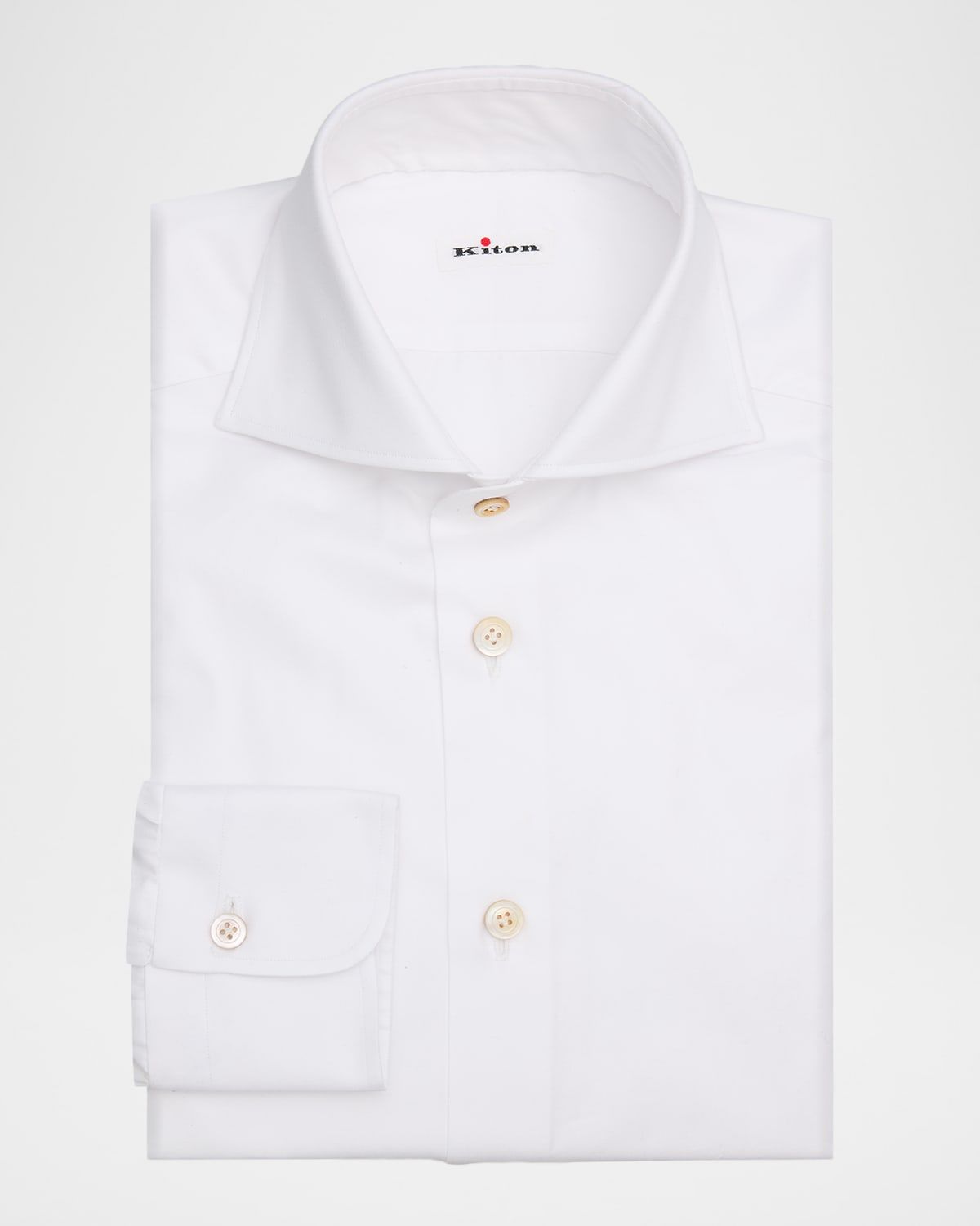 Men & apos;s Solid Cotton Classic-Fit Dress Shirt