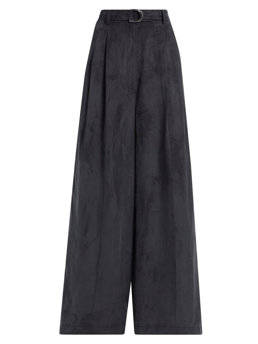 Helmut Lang Women's Relaxed-Fit Wide-Leg Trousers - Indigo - Size 6