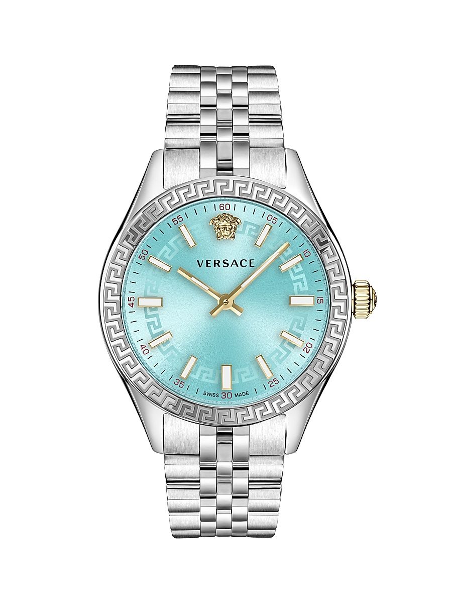 Men's Hellenyium Two-Tone Stainless Steel Bracelet Watch/36MM - Silver Blue