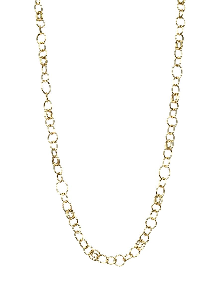 Women's Classico Long 18K Yellow Smooth Chain Necklace - Gold