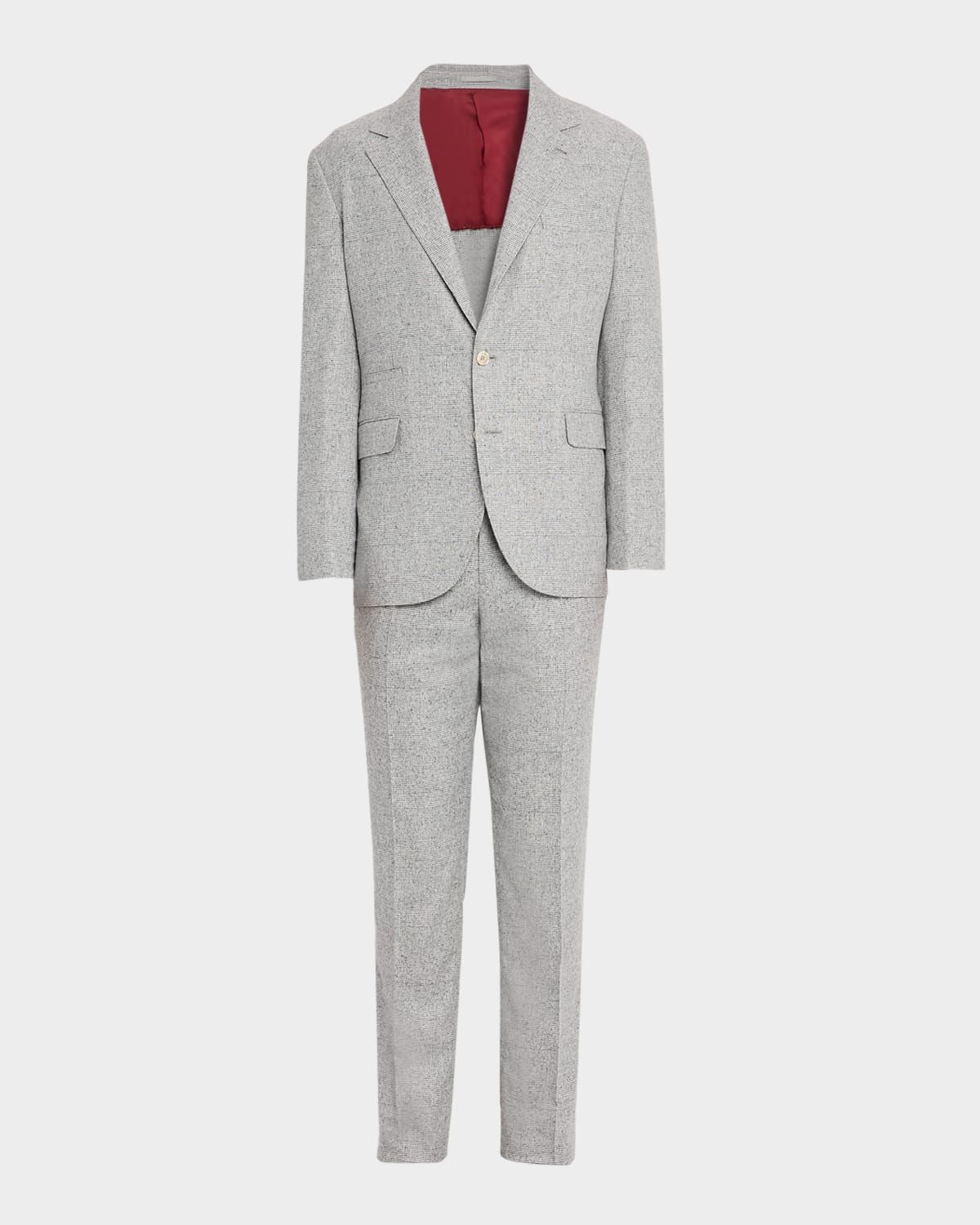 Men & apos;s Plaid Donegal Effect Two-Piece Suit
