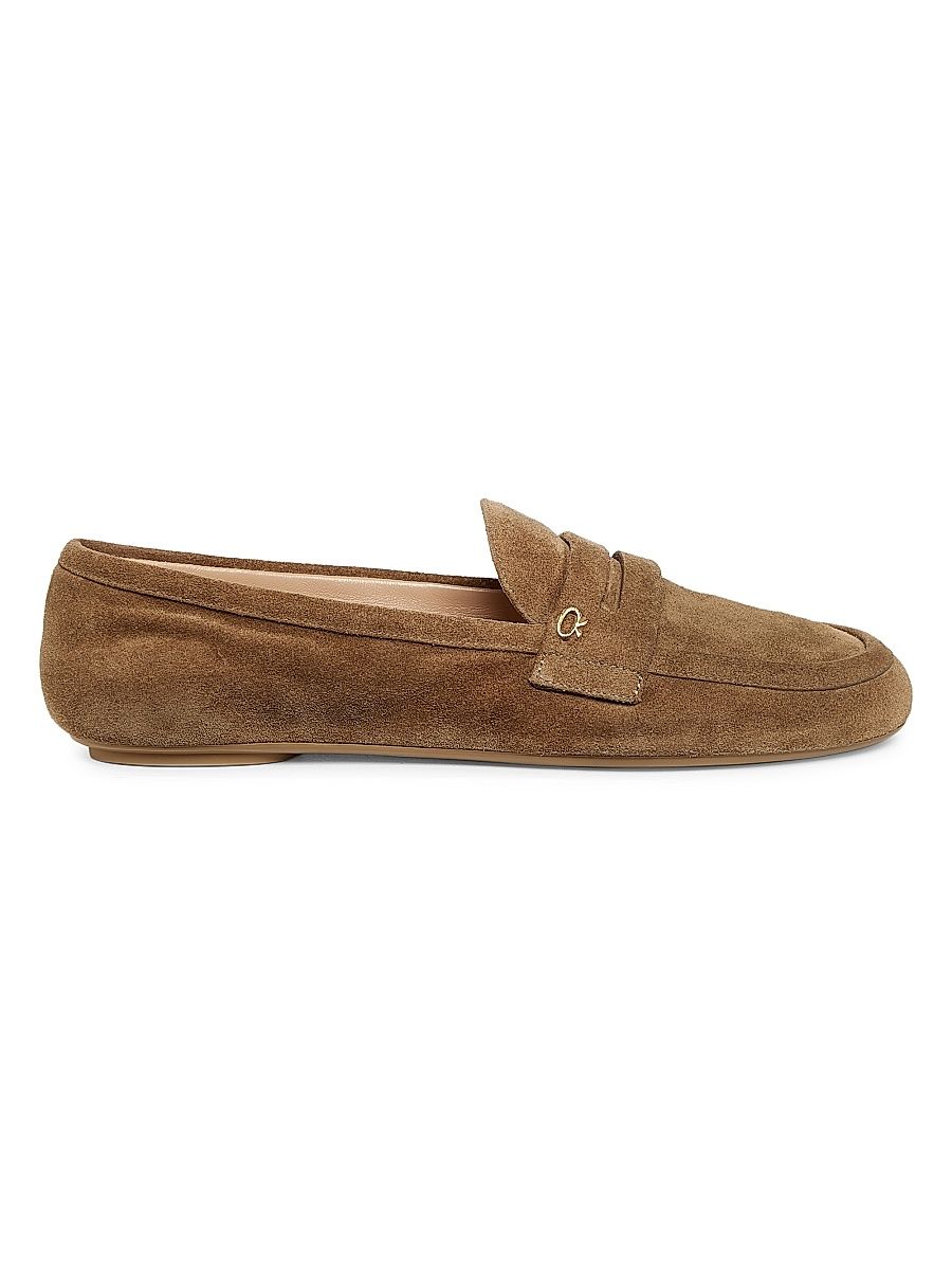 Women's Giorgia Suede Loafers - Camel - Size 9