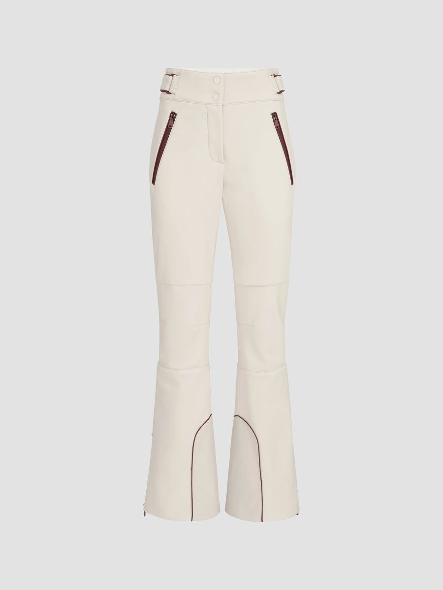 Brunello Cucinelli Women's Bonded Techno Fabric Mountain Trousers - Panama - Size 12