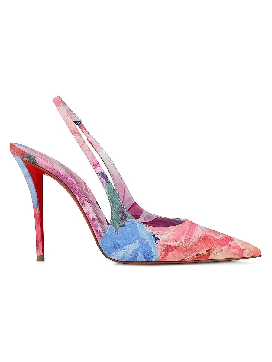 Women's Miss 100MM Z Sling Back Pumps - Size 4.5