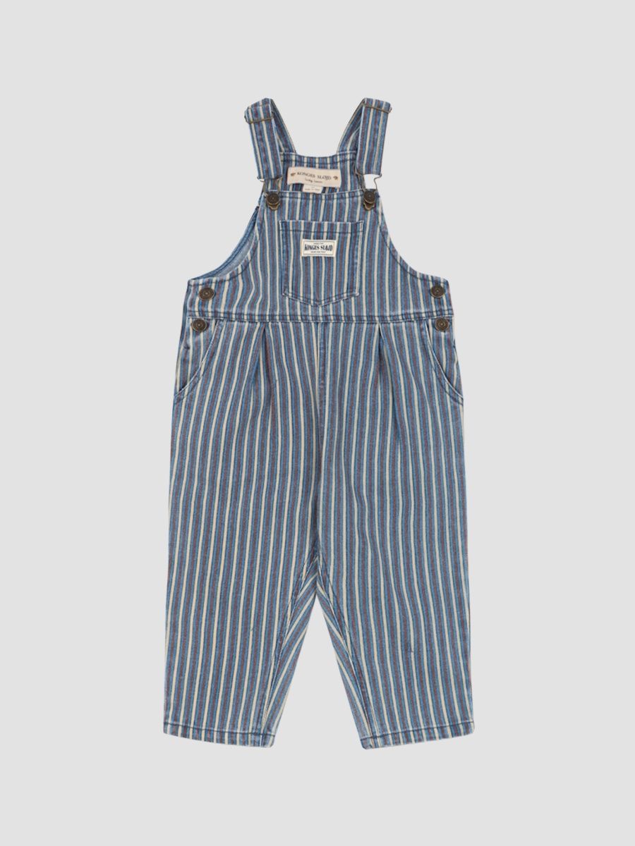 Konges Slojd Boy's Baby Boy's & Little Boy's Magot Striped Overalls - Tricolor Blue - Size 6