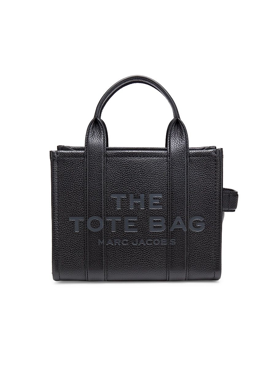 Women's The Leather Small Tote Bag - Black