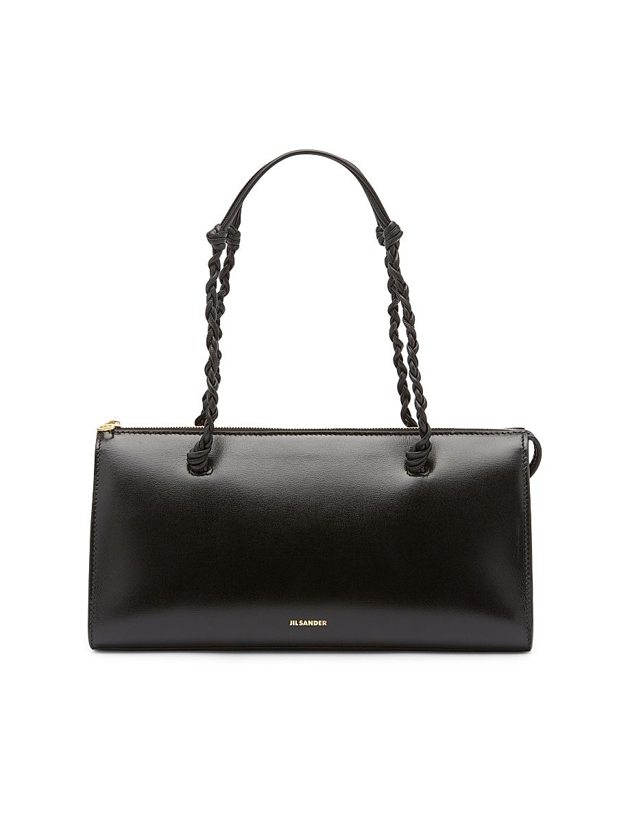 Women's Tangle Tent Leather Shoulder Bag - Black